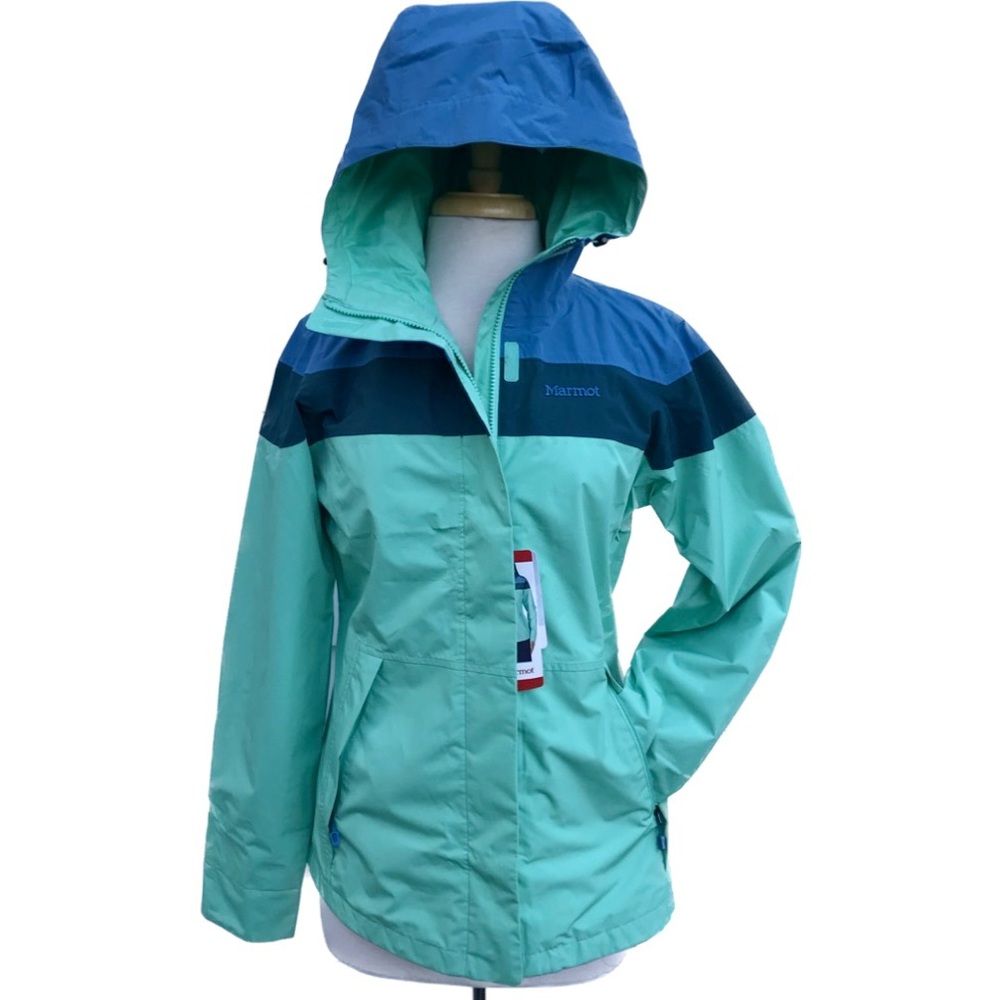 MARMOT Women’s Roam Lightweight Waterproof Hooded Rain Jacket. NWT size MEDIUM